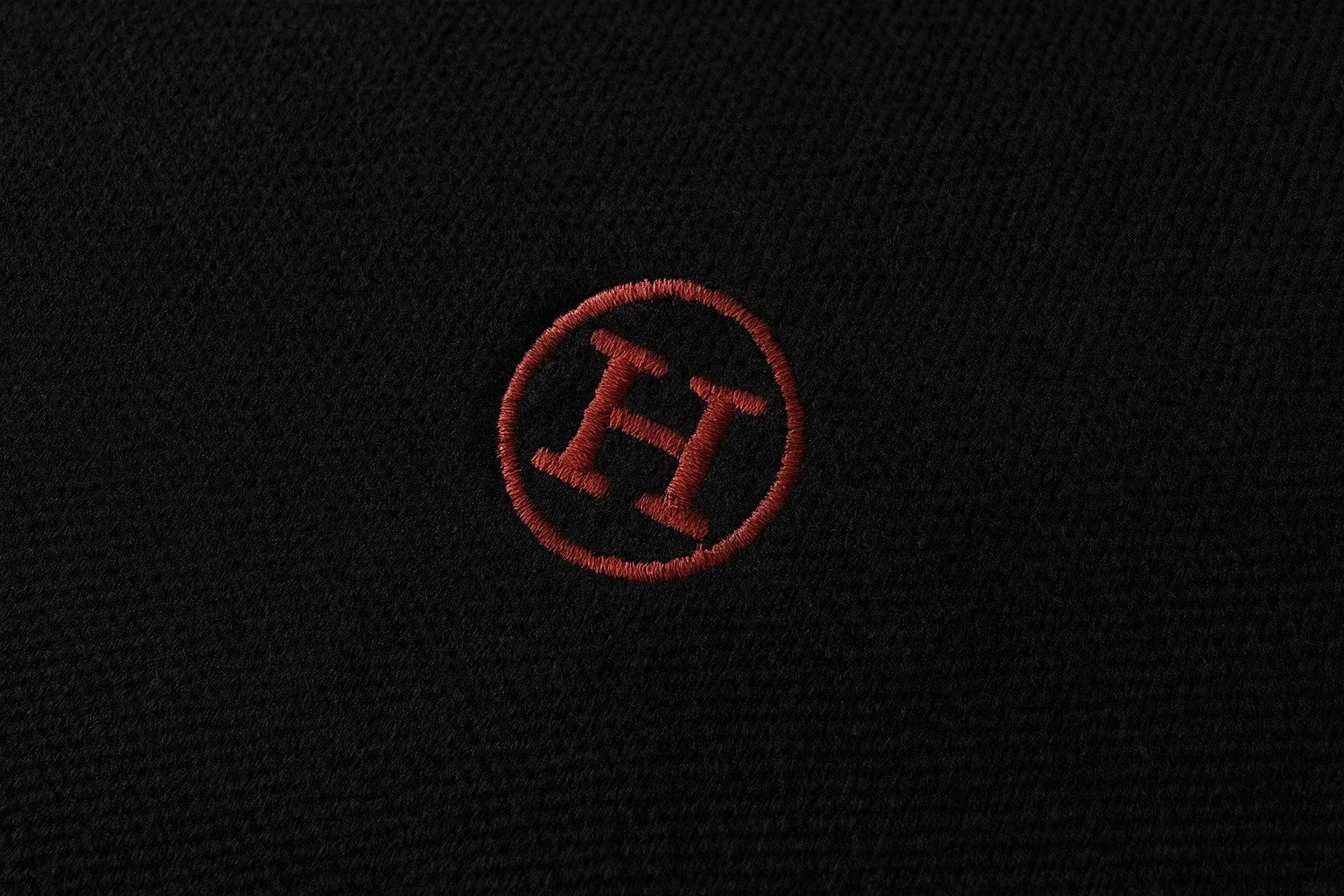 Hermes Signature Black Wool Crewneck Sweater with Red Trim - image 4