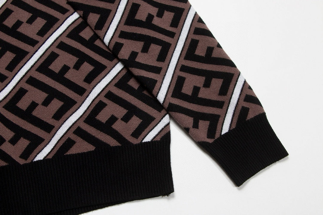 Fendi Luxury Monogram Knit Sweater – Unisex - image 7