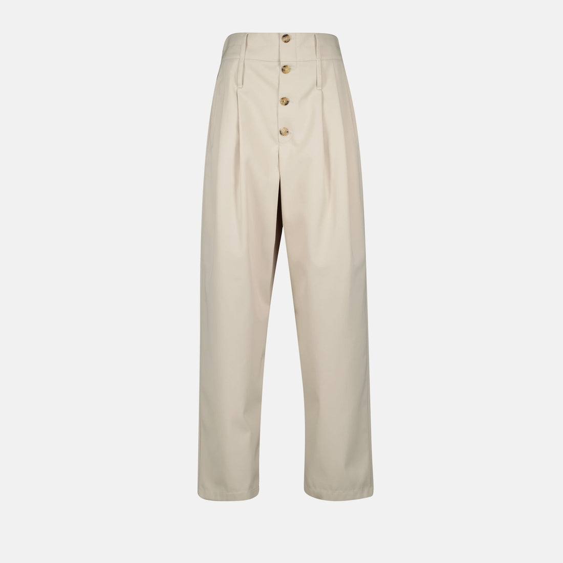 Leg Button-Front Trousers