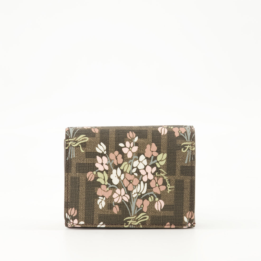 Floral Print Compact Wallet