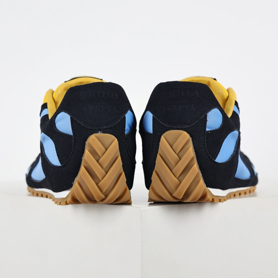 Bottega Veneta Orbit Flash Sneakers in Navy, Light Blue & Yellow - image 5