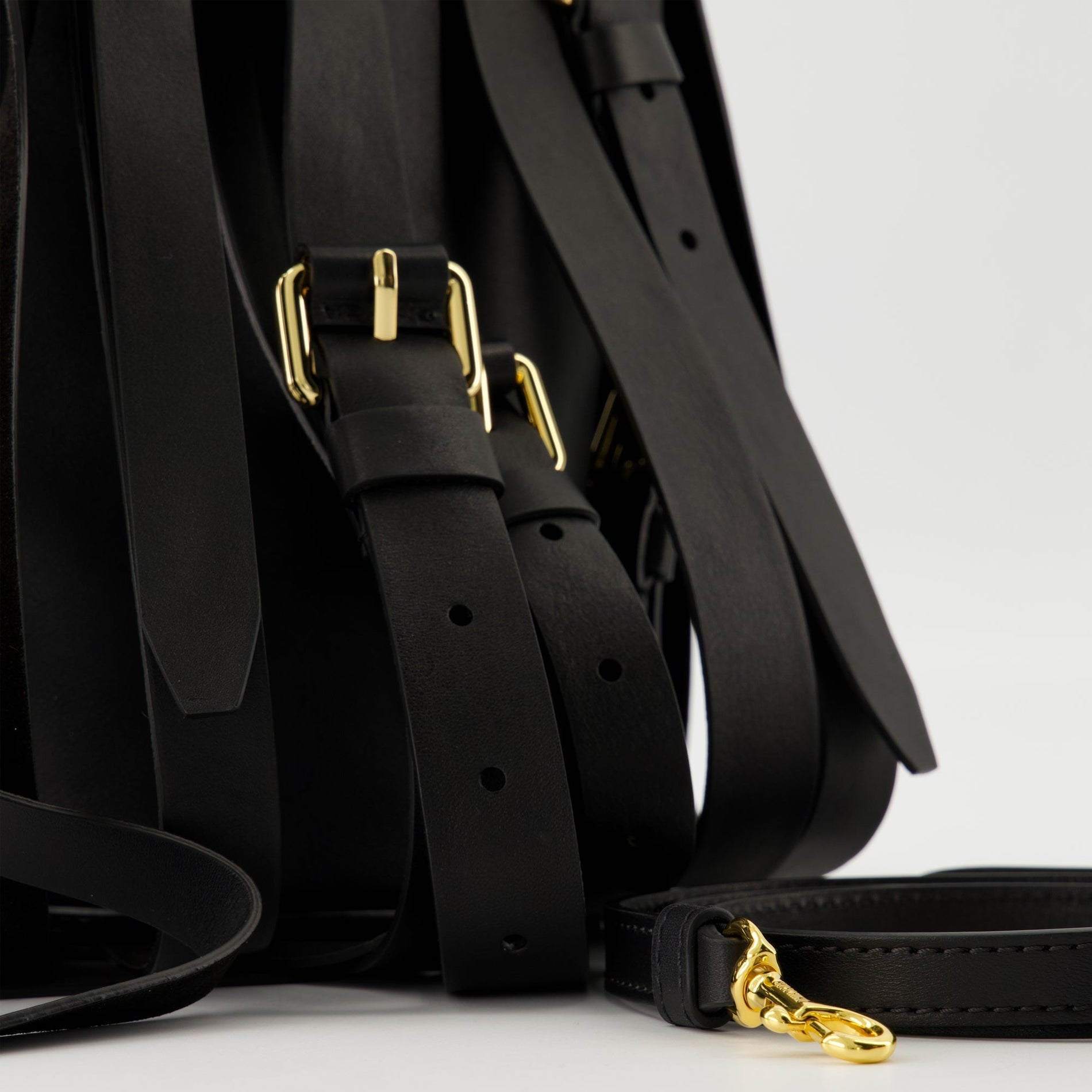 Moschino Fringed Leather Bucket Shoulder Bag - image 3