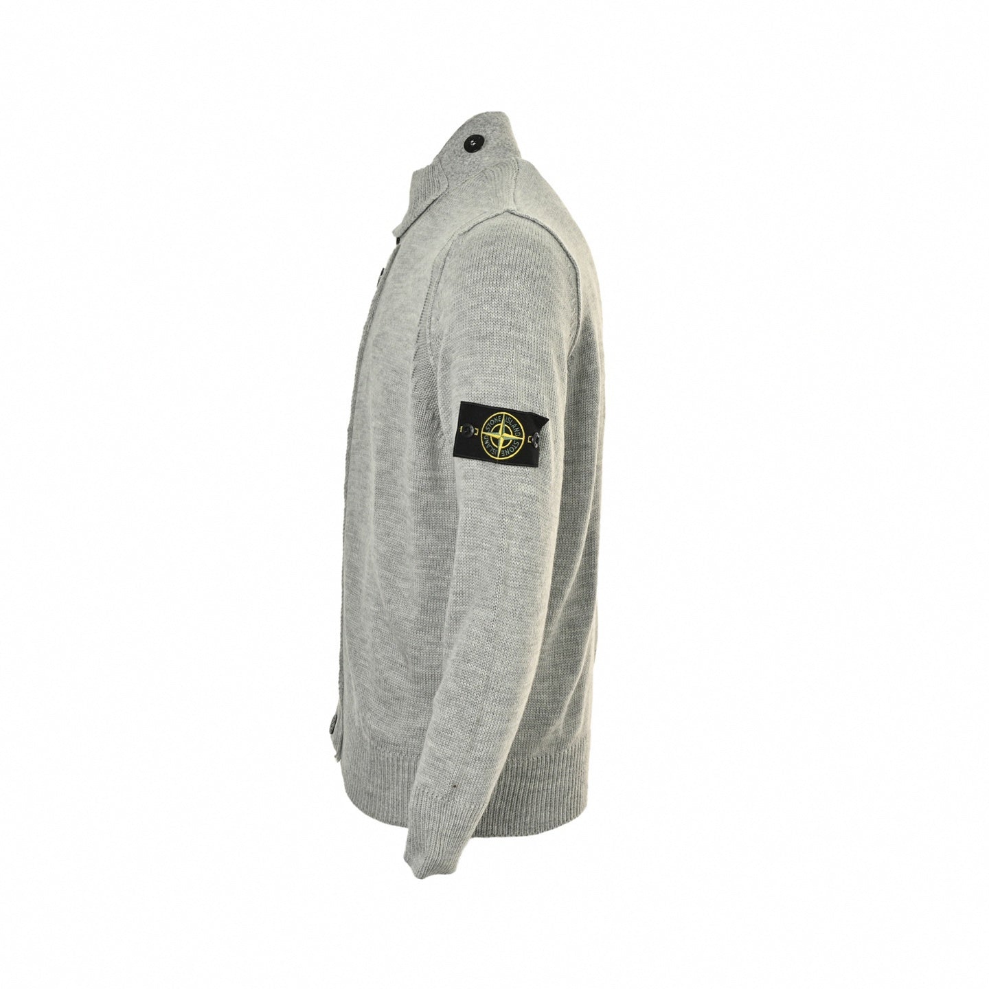 Stone Island Buttoned Stand-Collar Knit Cardigan - image 3