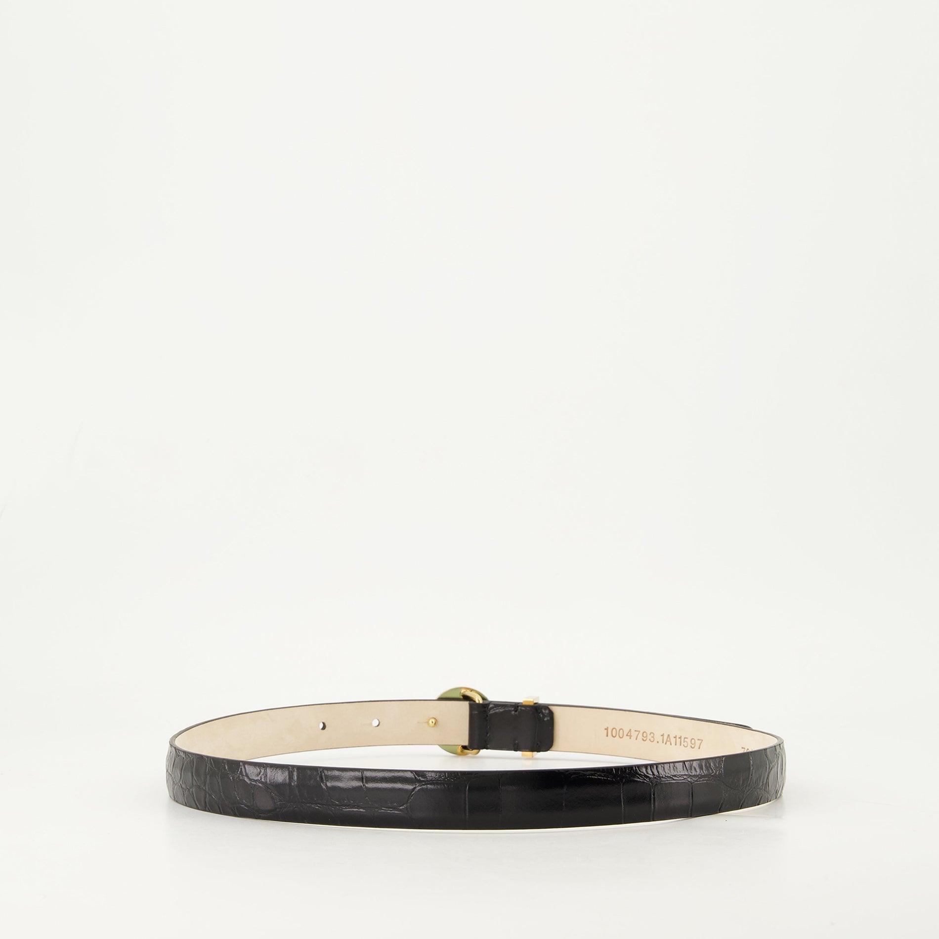 Versace Buckle Leather Belt - image 2