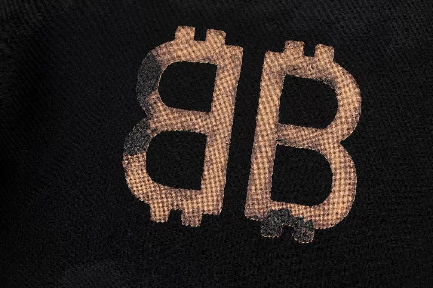 Balenciaga Distressed Logo Hoodie – Black Tie-Dye Edition - image 6