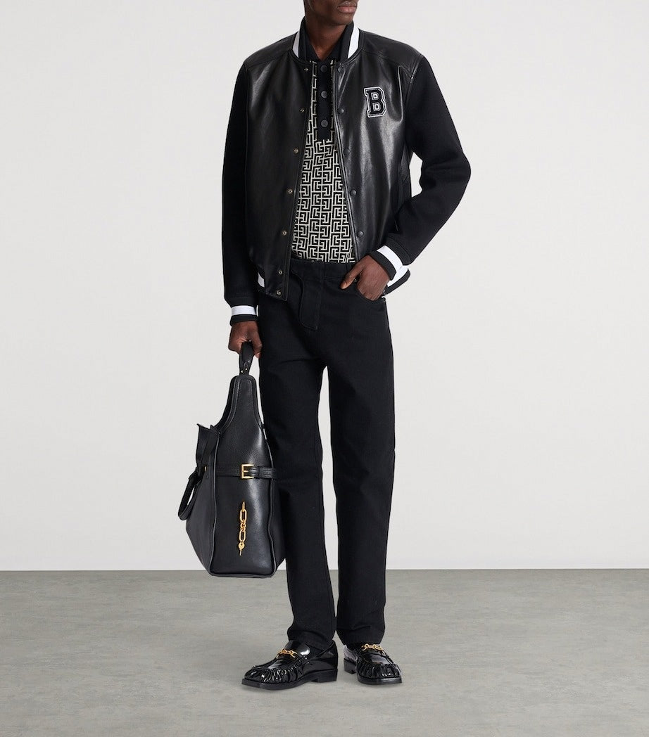 Balmain PB Labyrinth Knitted Polo Shirt - image 7