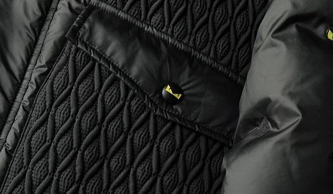 Fendi Hooded Puffer Jacket – Geometric Quilt & Monster Patch - image 8