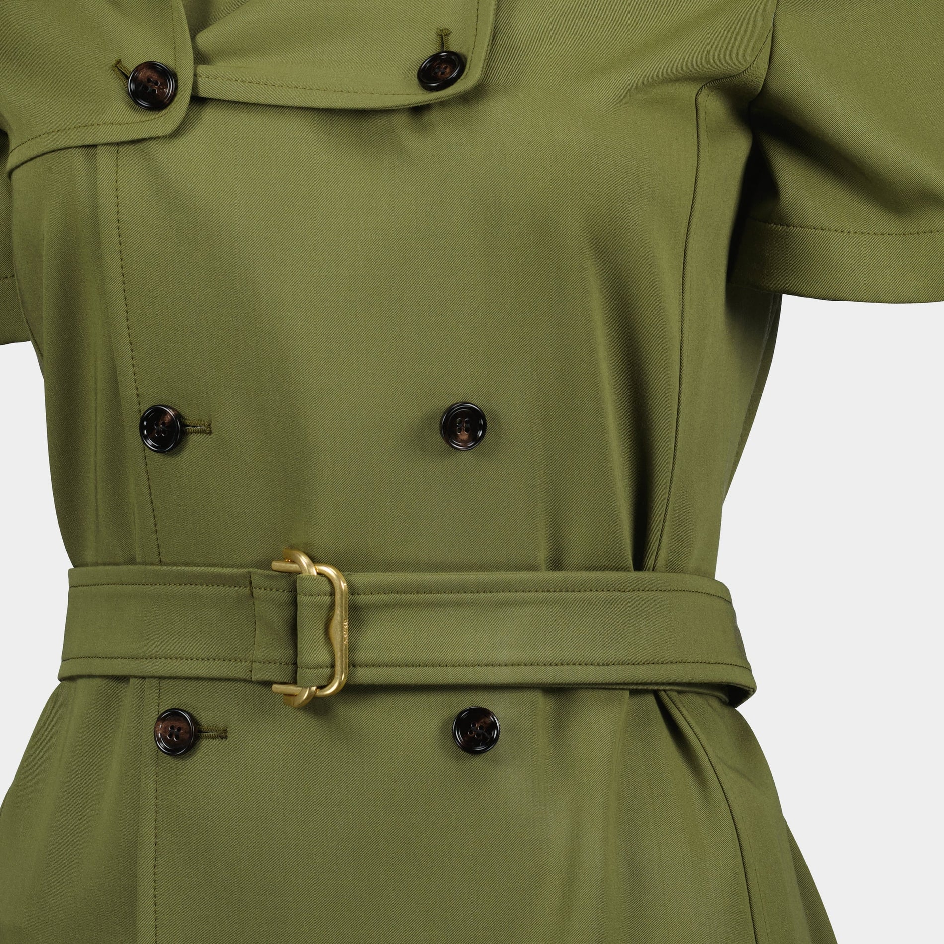Burberry Double-Breasted Belted Trench Dress - image 3