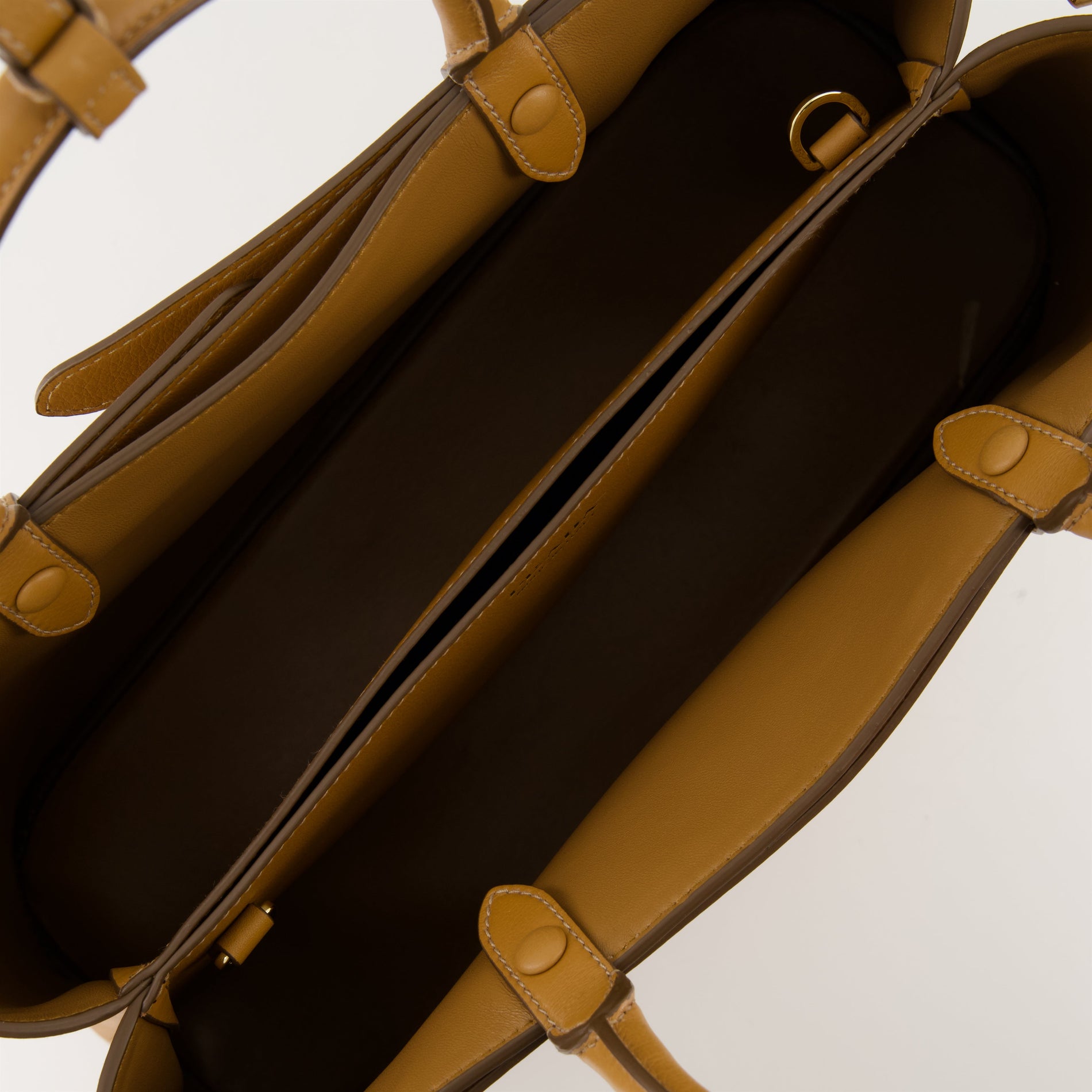 Prada Leather Buckle Bag (Tan) - image 4