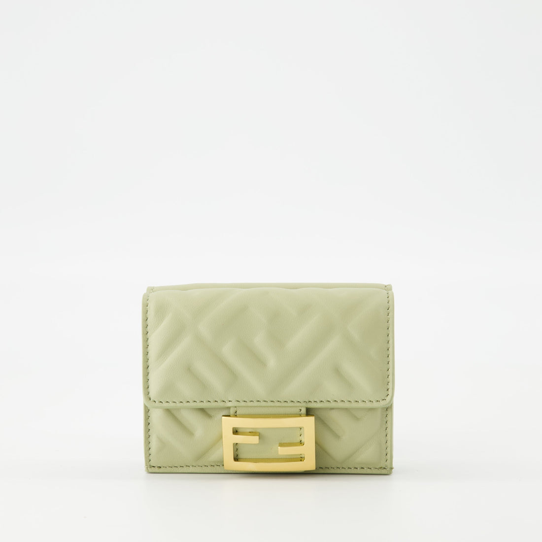 Embossed Micro Wallet – Pistachio Green