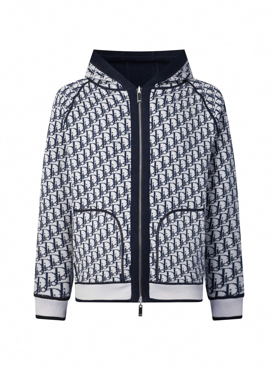 Dior Oblique Wool Zip Hoodie