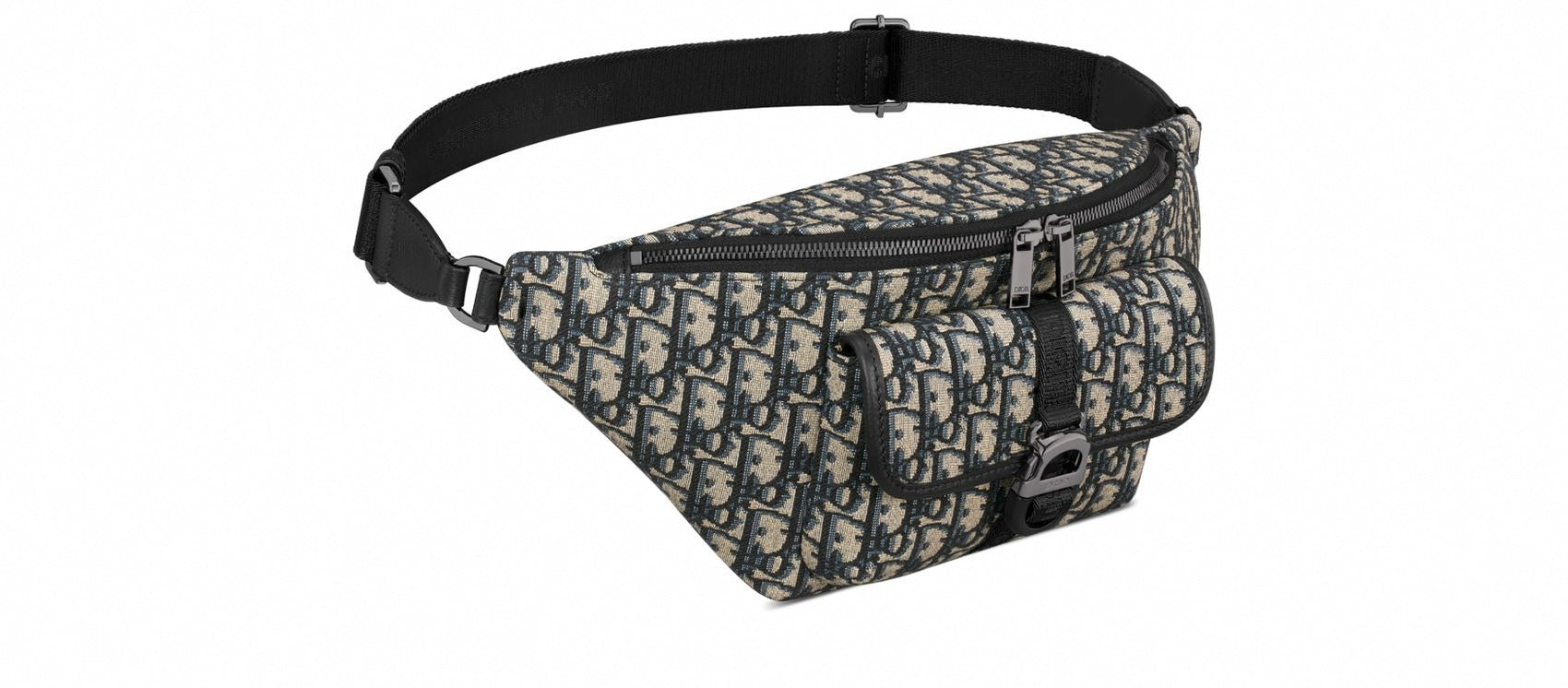 Dior Oblique Jacquard Belt Bag Beige and Blue - image 3