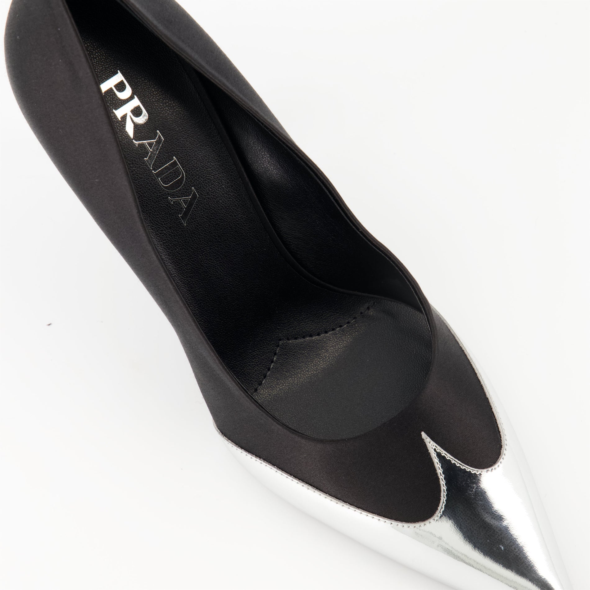 Prada Satin & Metallic Pumps - image 5