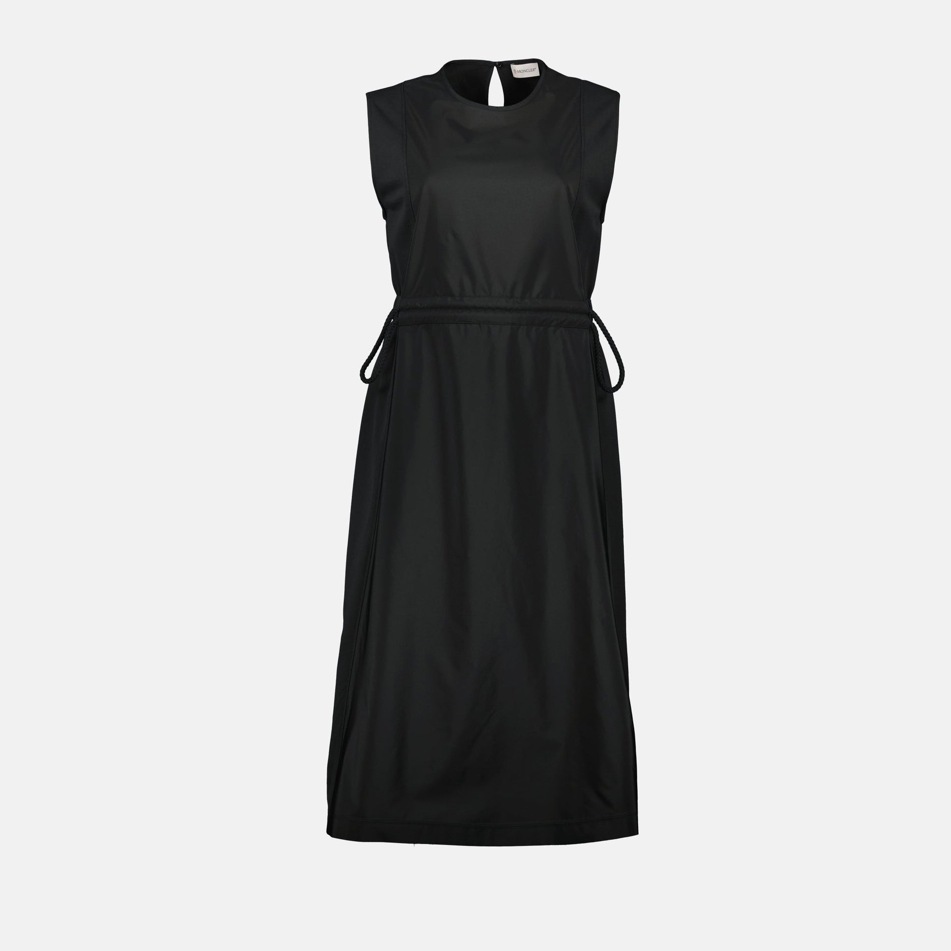 Moncler Sleeveless Drawstring Waist Midi Dress