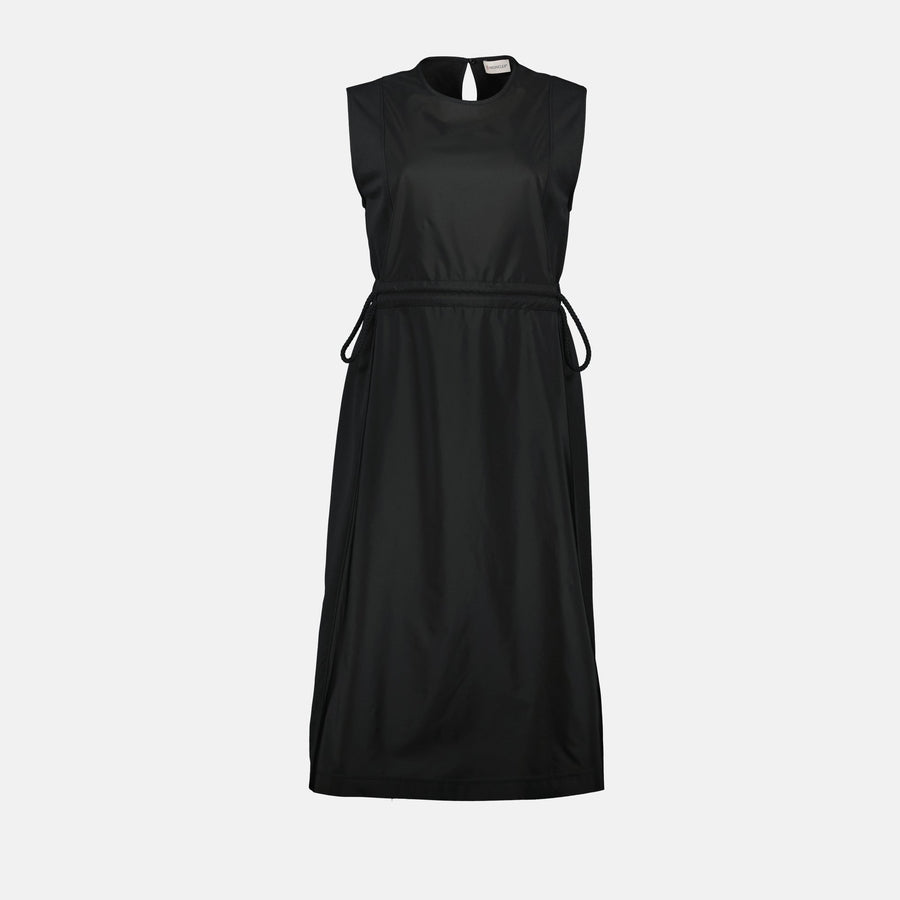 Moncler Sleeveless Drawstring Waist Midi Dress