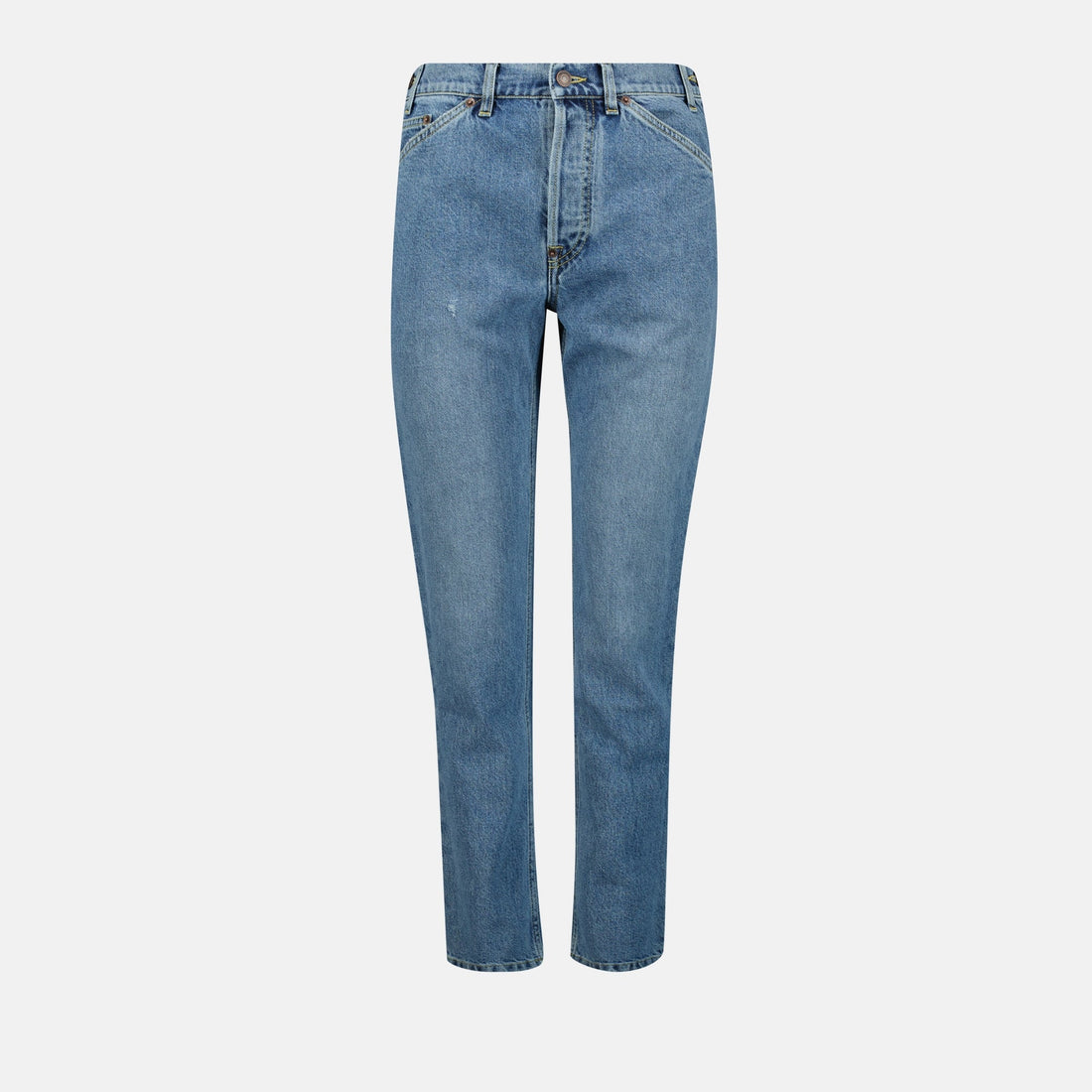Straight-Leg Vintage Wash Jeans
