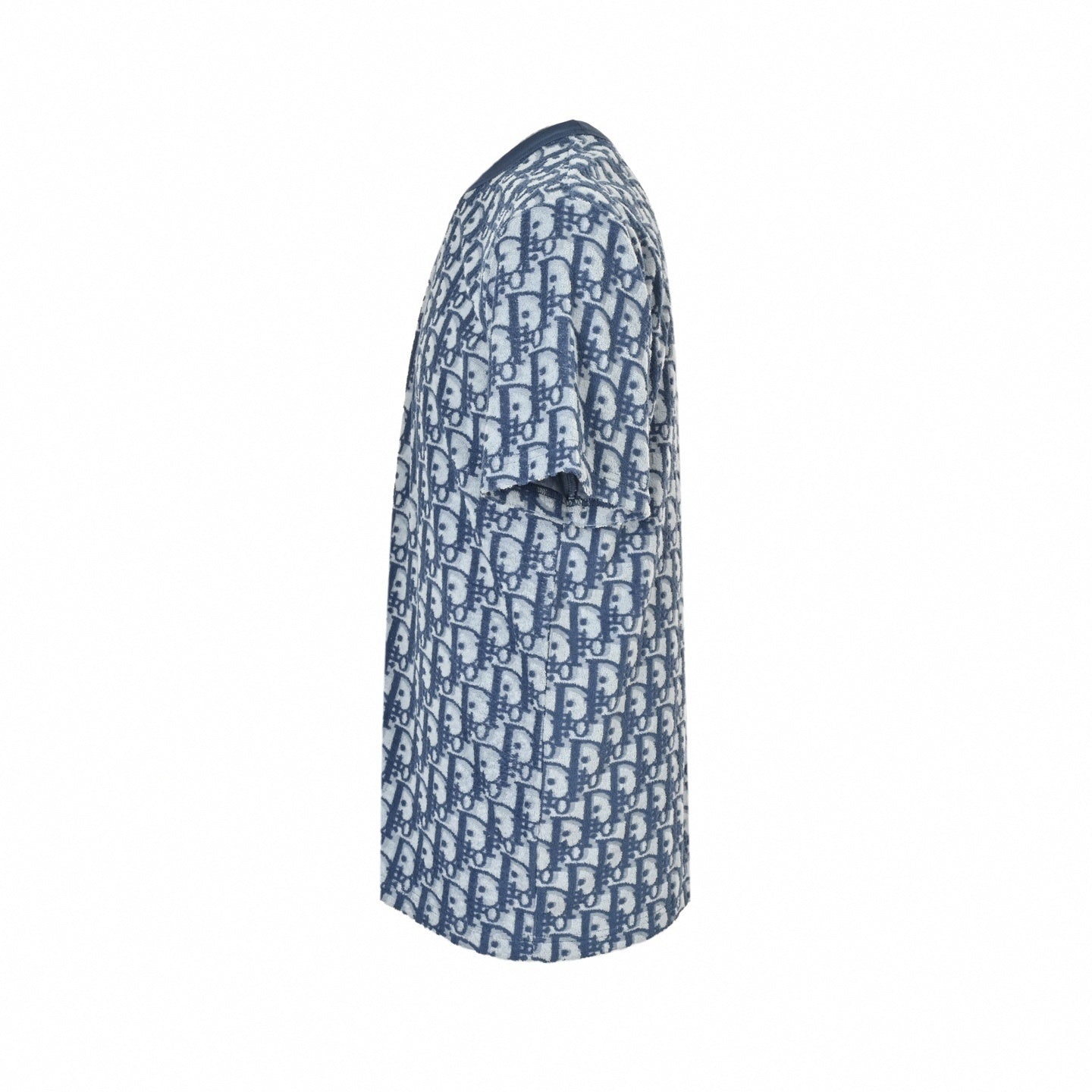 Dior Oblique Monogram Toweling T-Shirt | Blue - image 3