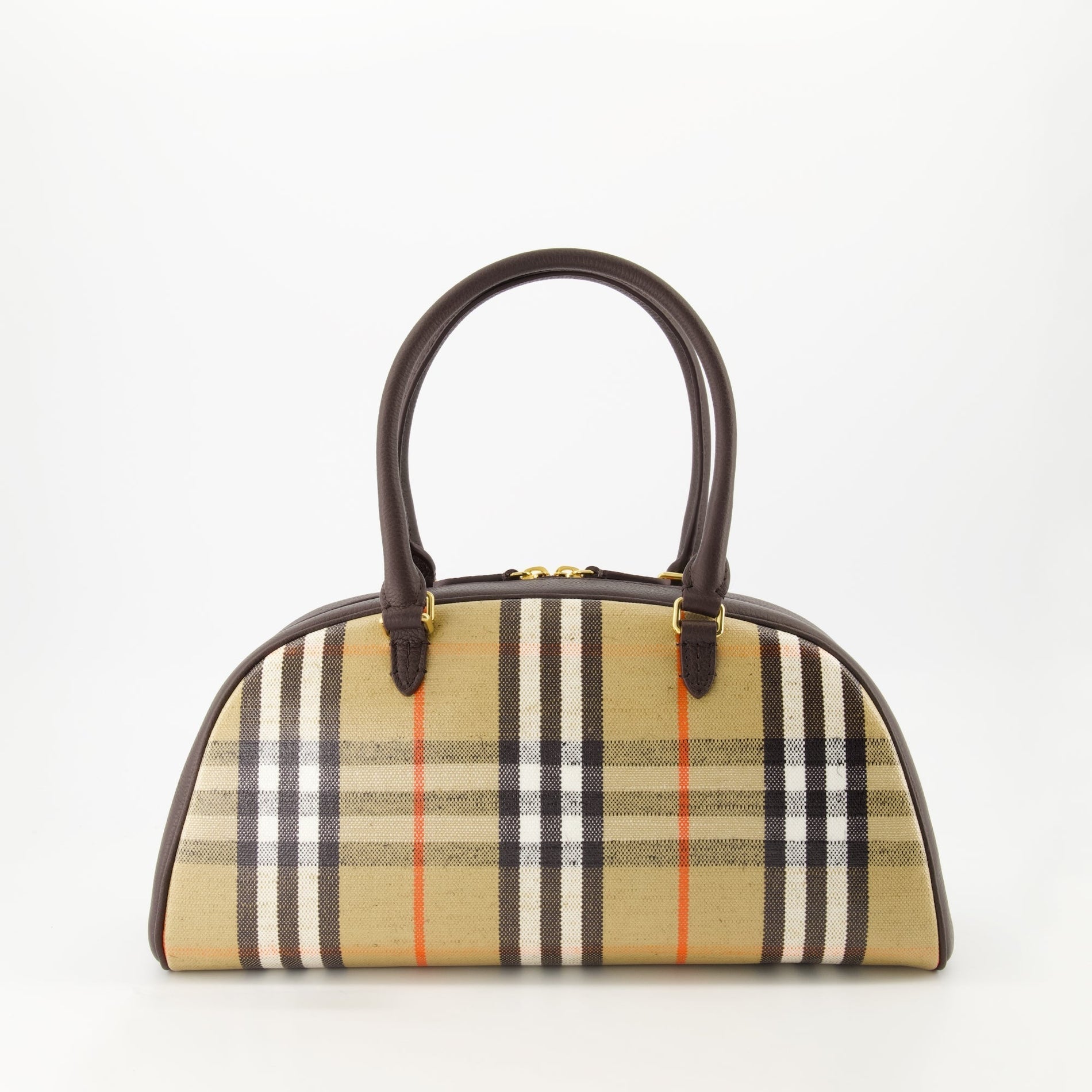 Burberry Check Mini Bowling Bag - image 2