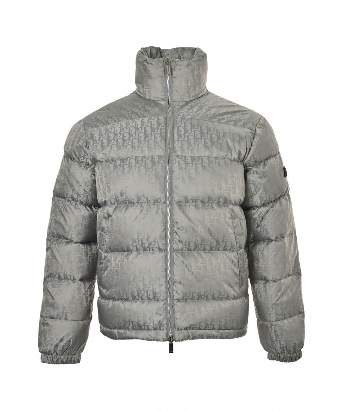 Dior Oblique Down Puffer Jacket – Grey Technical Jacquard Edition