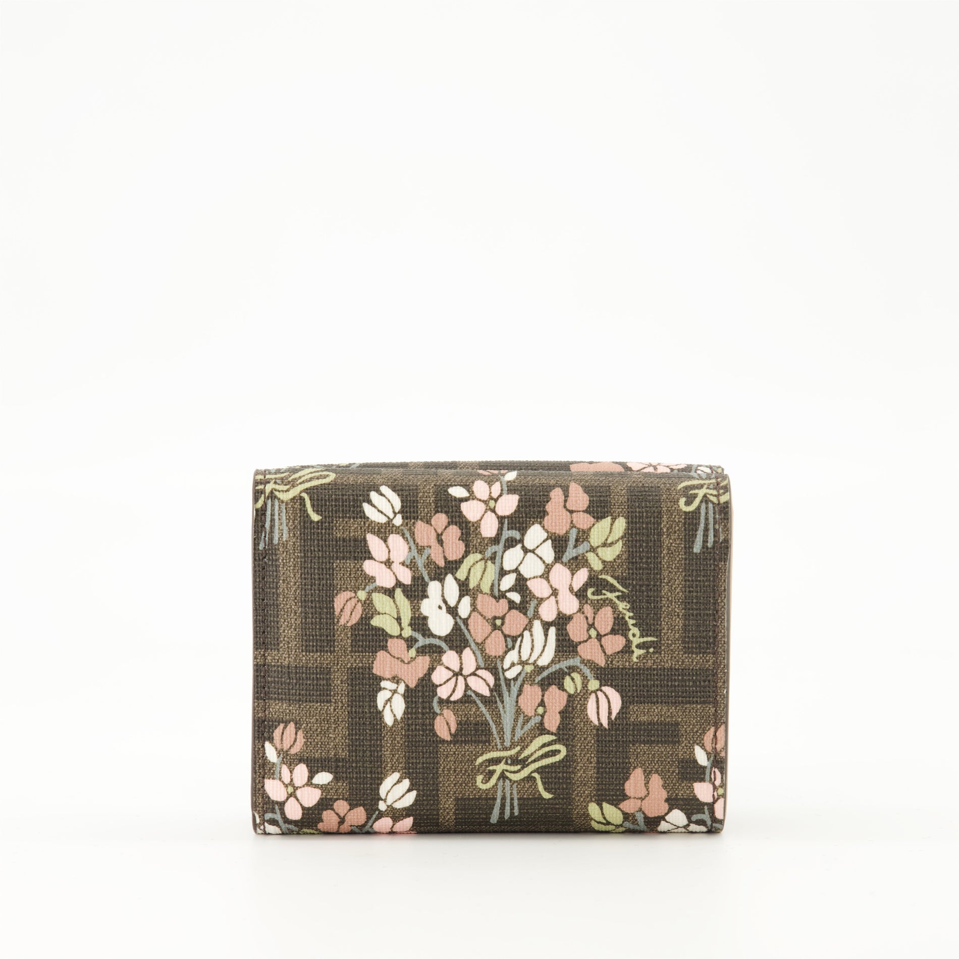 Fendi Floral Print Compact Wallet - image 2
