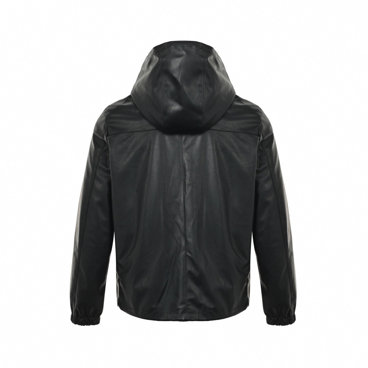 Prada Reversible Hooded Jacket – Black Leather & Nylon Dual-Finish - image 2