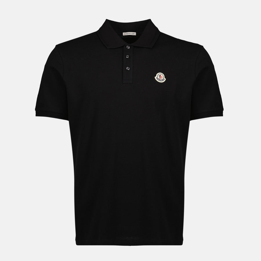Moncler Black Classic Polo Shirt