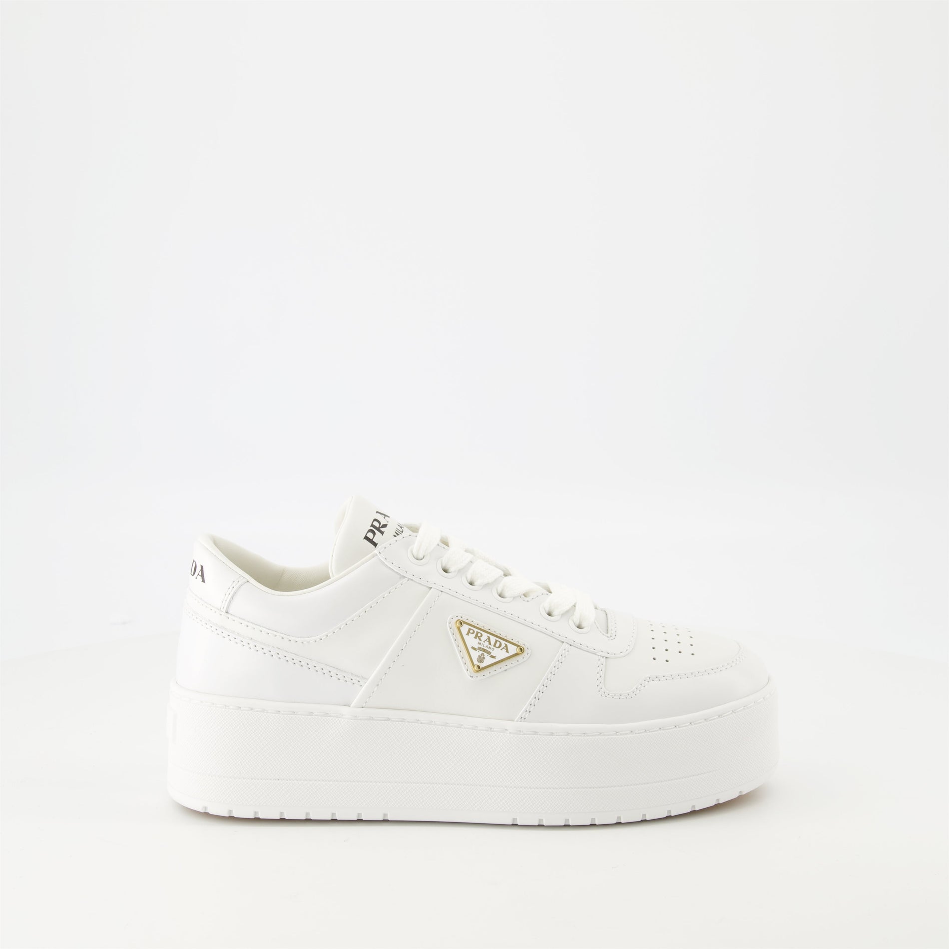 Prada All-White Platform Sneakers