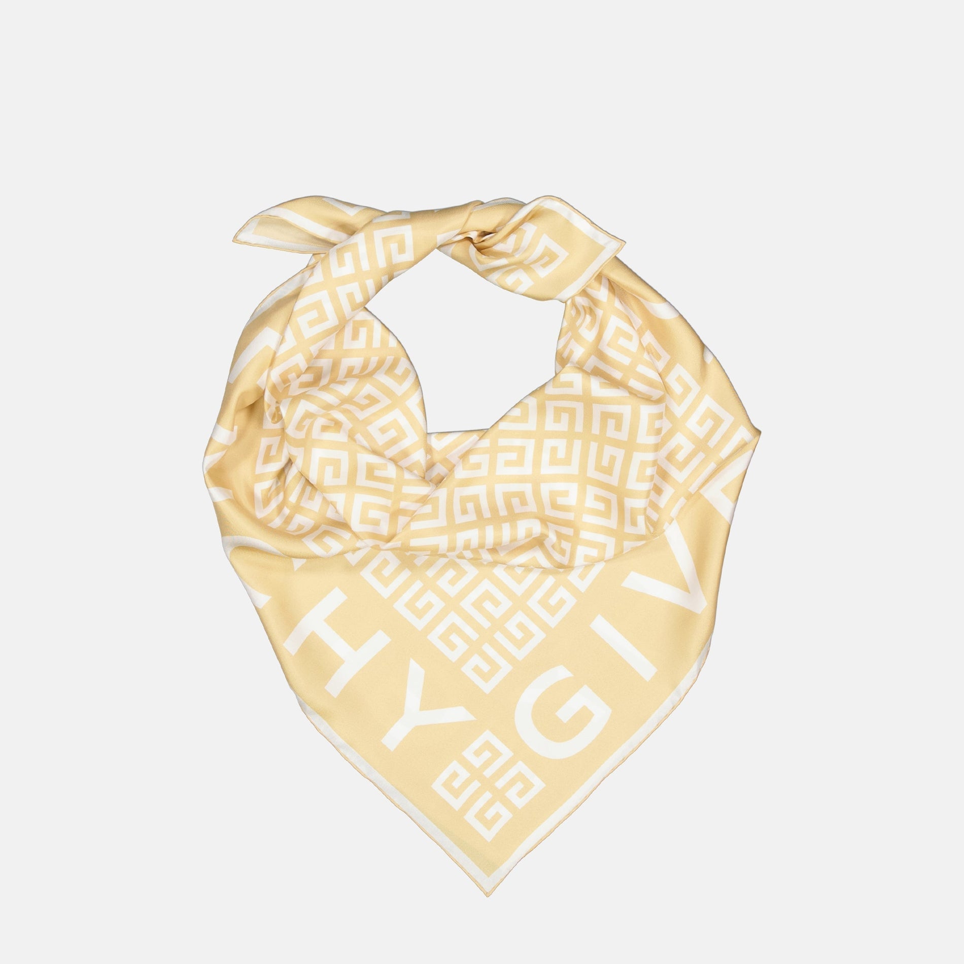 Givenchy Monogram Border Scarf – Cream & White - image 2