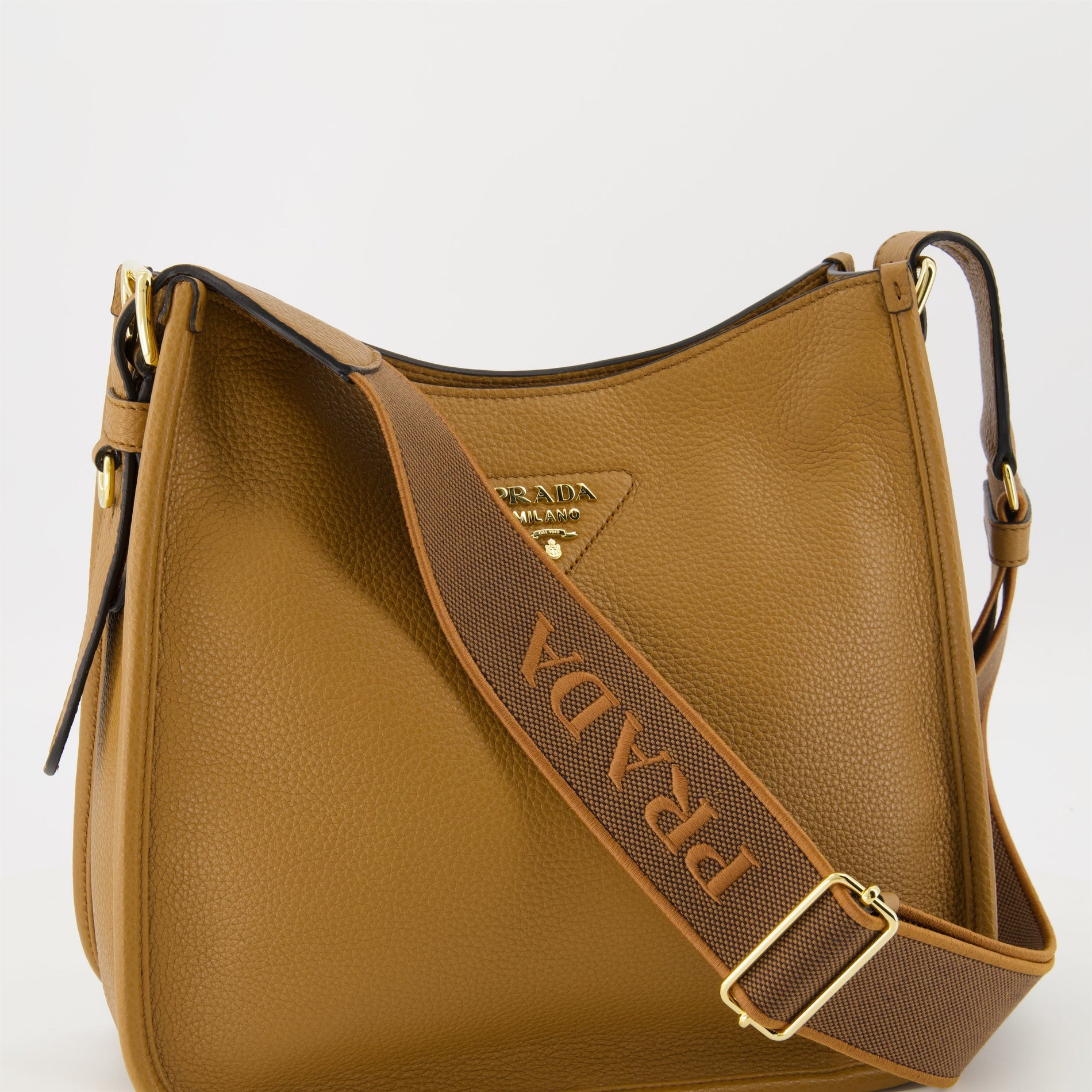 Prada Leather Shoulder Bag (Tan) - image 3