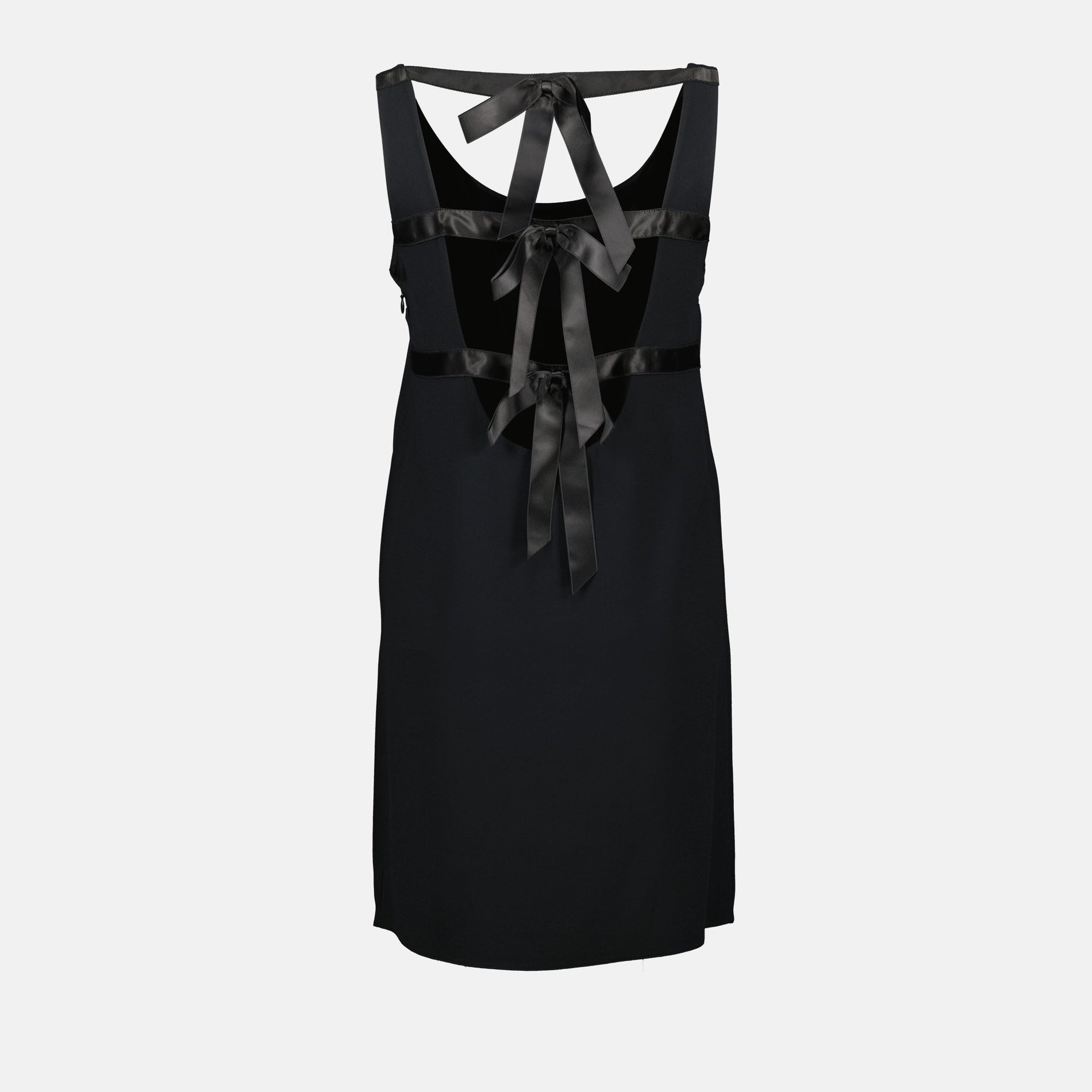 Prada Sleeveless Ribbon-Tie Shift Dress - image 4