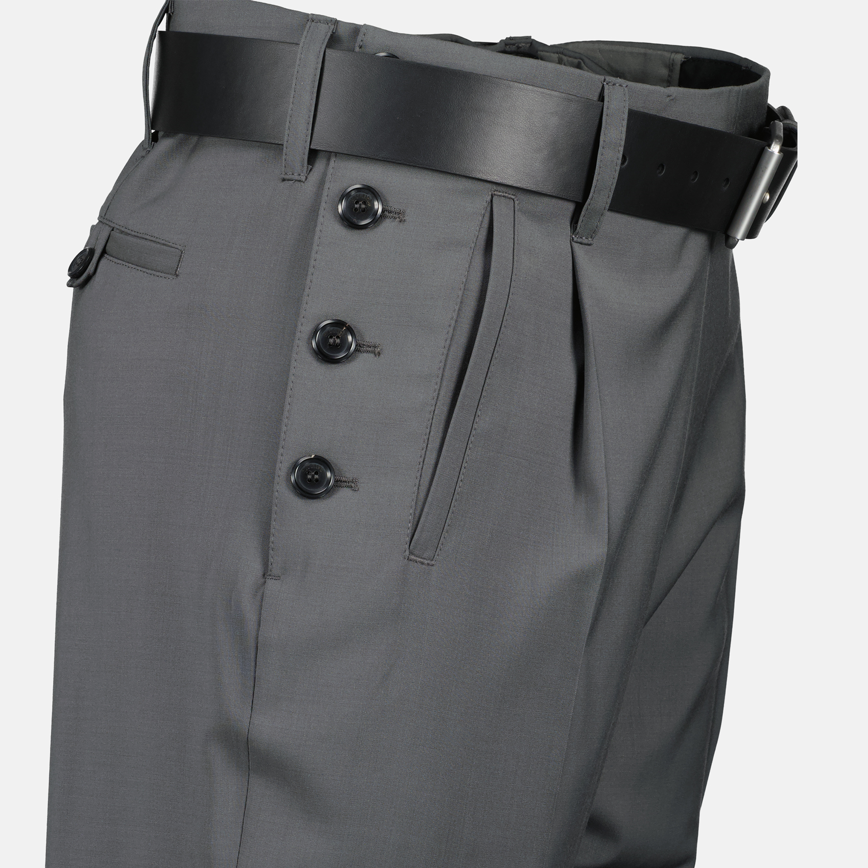 Moschino Tailored Straight-Leg Trousers with Belt - image 3