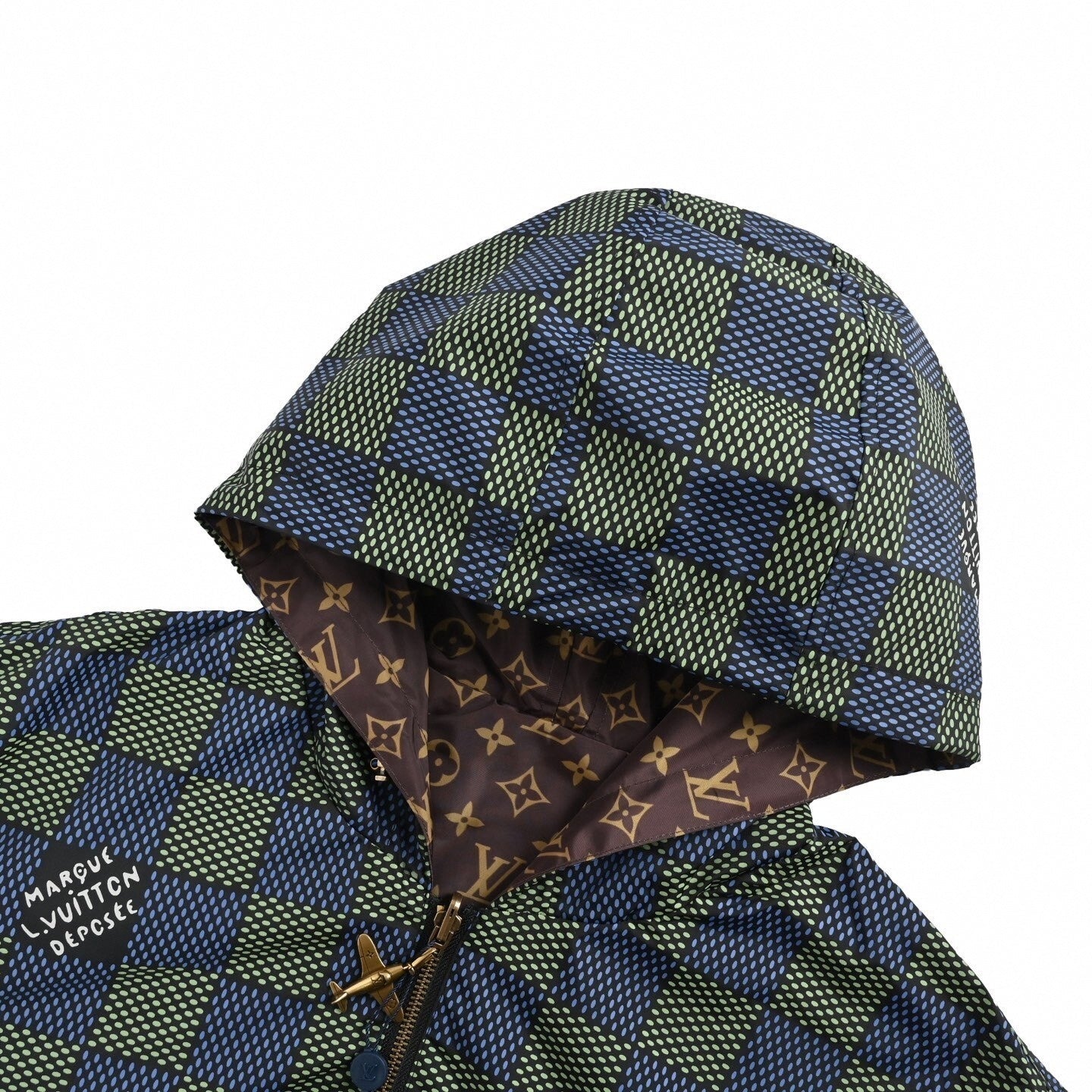 Louis Vuitton LV Reversible Monogram & Check Hooded Jacket - image 4