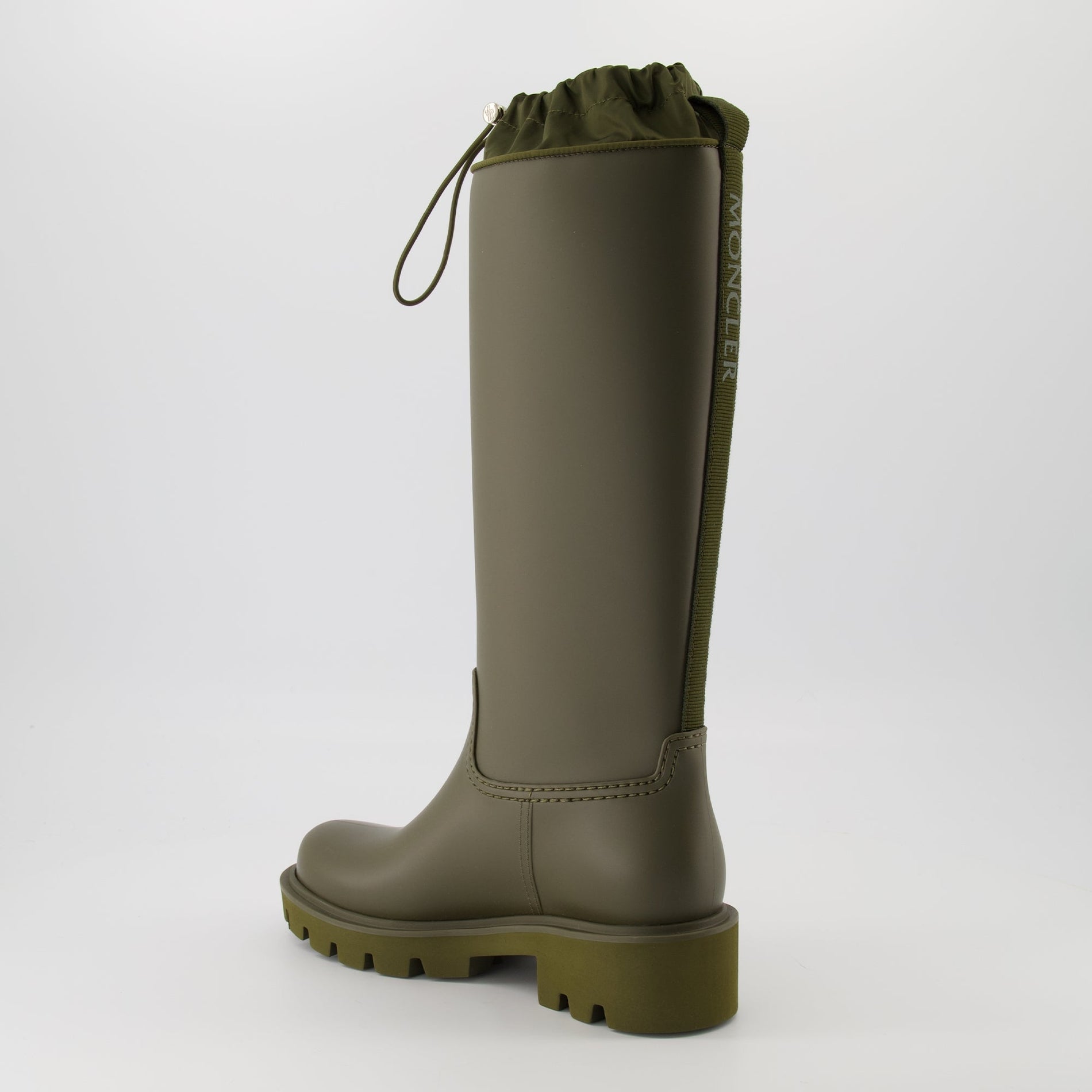 Moncler Ginette Tall Rain Boots – Olive Green - image 3