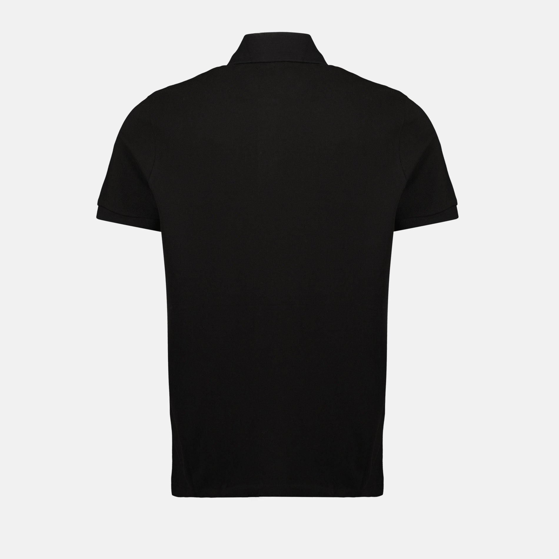 Moncler Black Polo Shirt with Tonal Logo - image 4