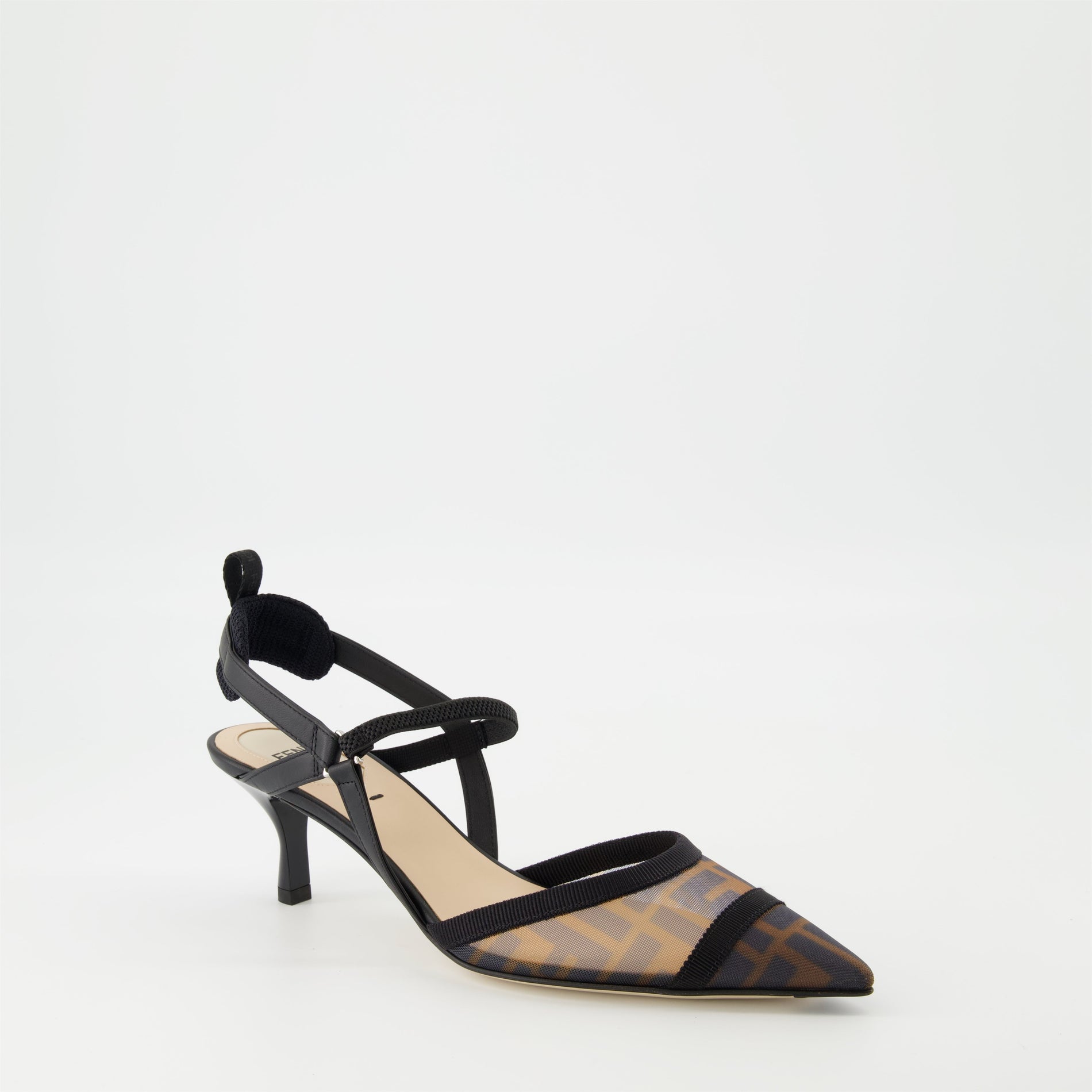 Fendi Mesh Slingback Pumps - image 2