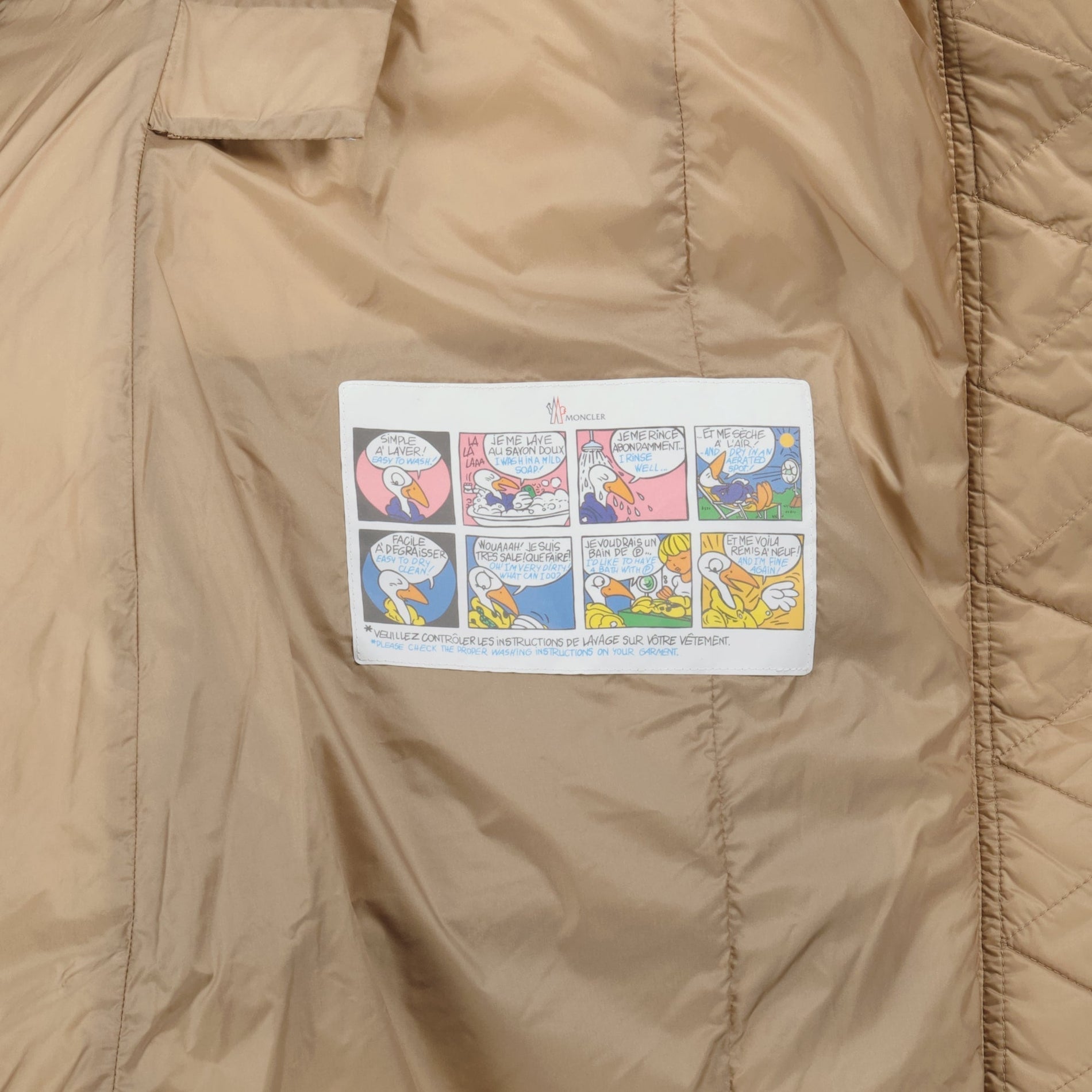 Moncler Long Beige Fur-Trim Down Coat - image 5