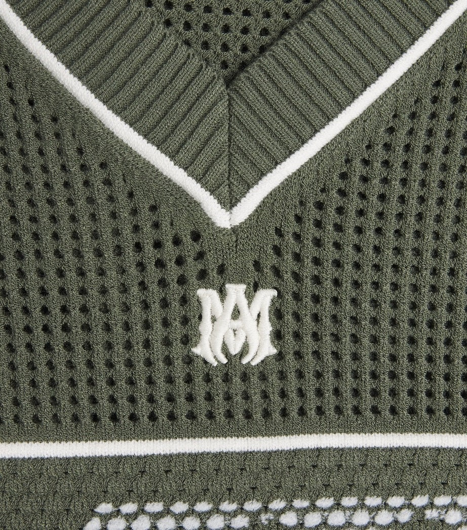 Amiri Technical Knitted Logo Oversized T-Shirt - image 4