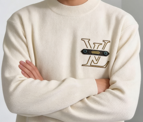 Louis Vuitton Monogram Applique Ribbed Sweater - image 4