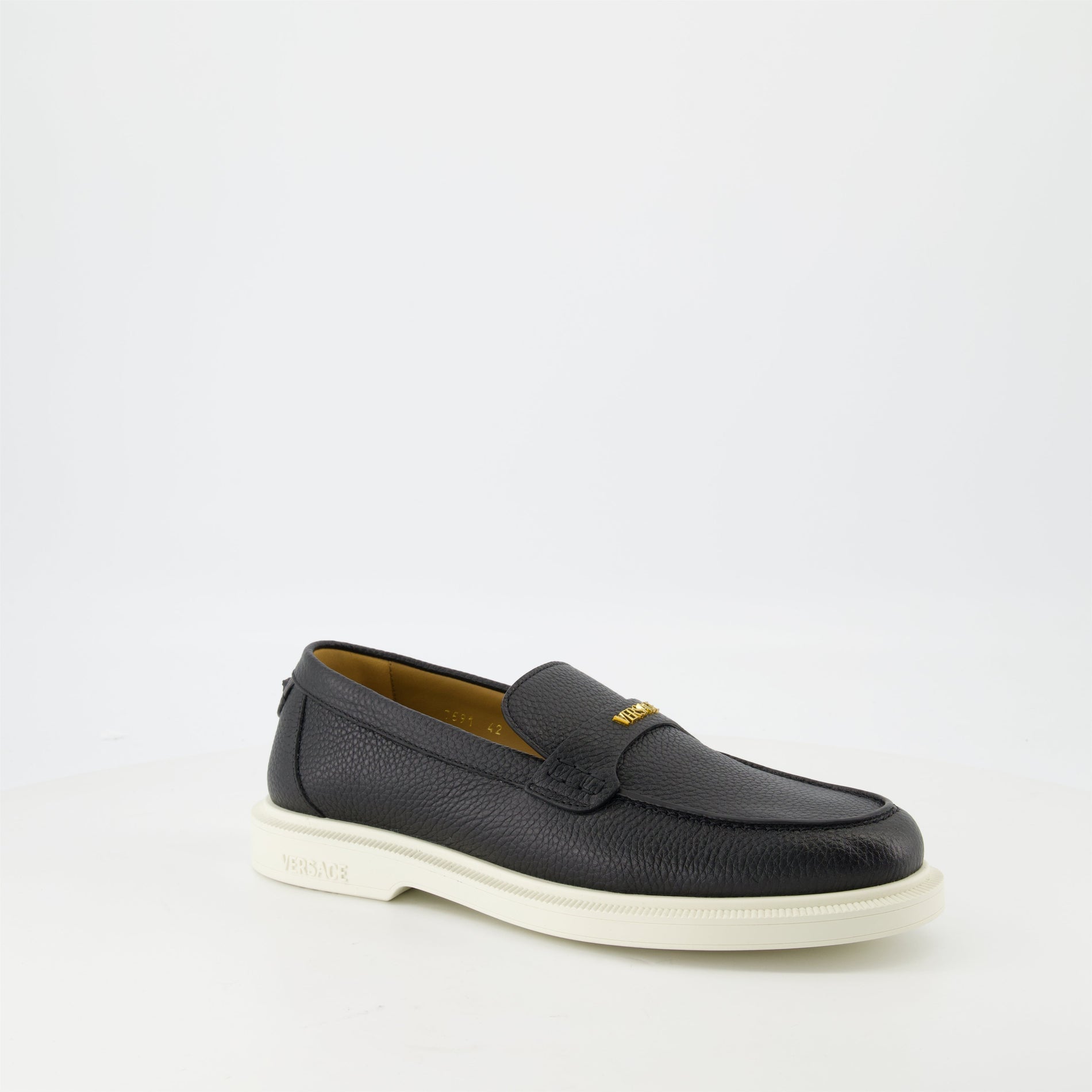 Versace Leather Loafers - image 2