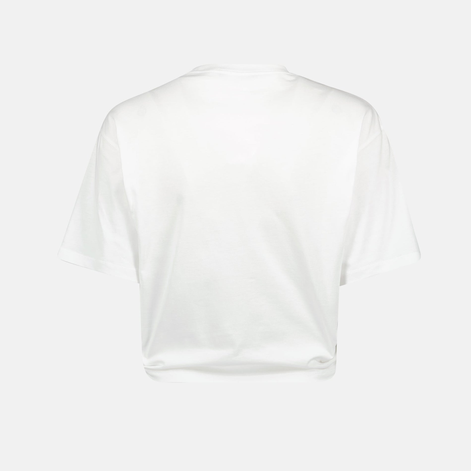 Versace Logo Twist Crop T-Shirt -White - image 4