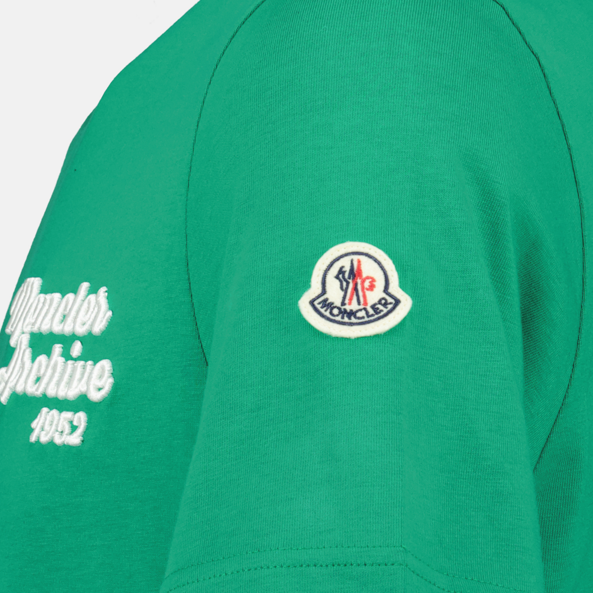 Moncler Green Embroidered Logo T-Shirt - image 7