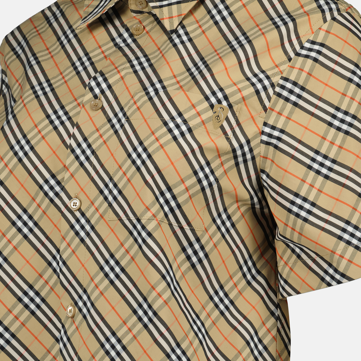 Burberry Cropped Short Sleeve Shirt - image 5