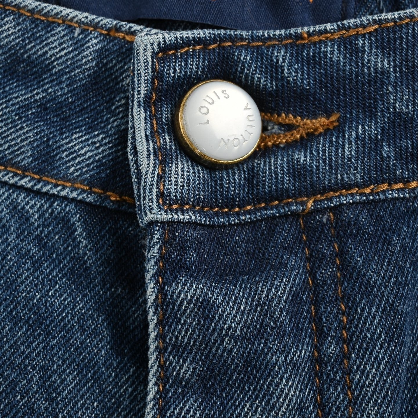 Louis Vuitton Vintage Wash Blue Denim Jeans - image 5