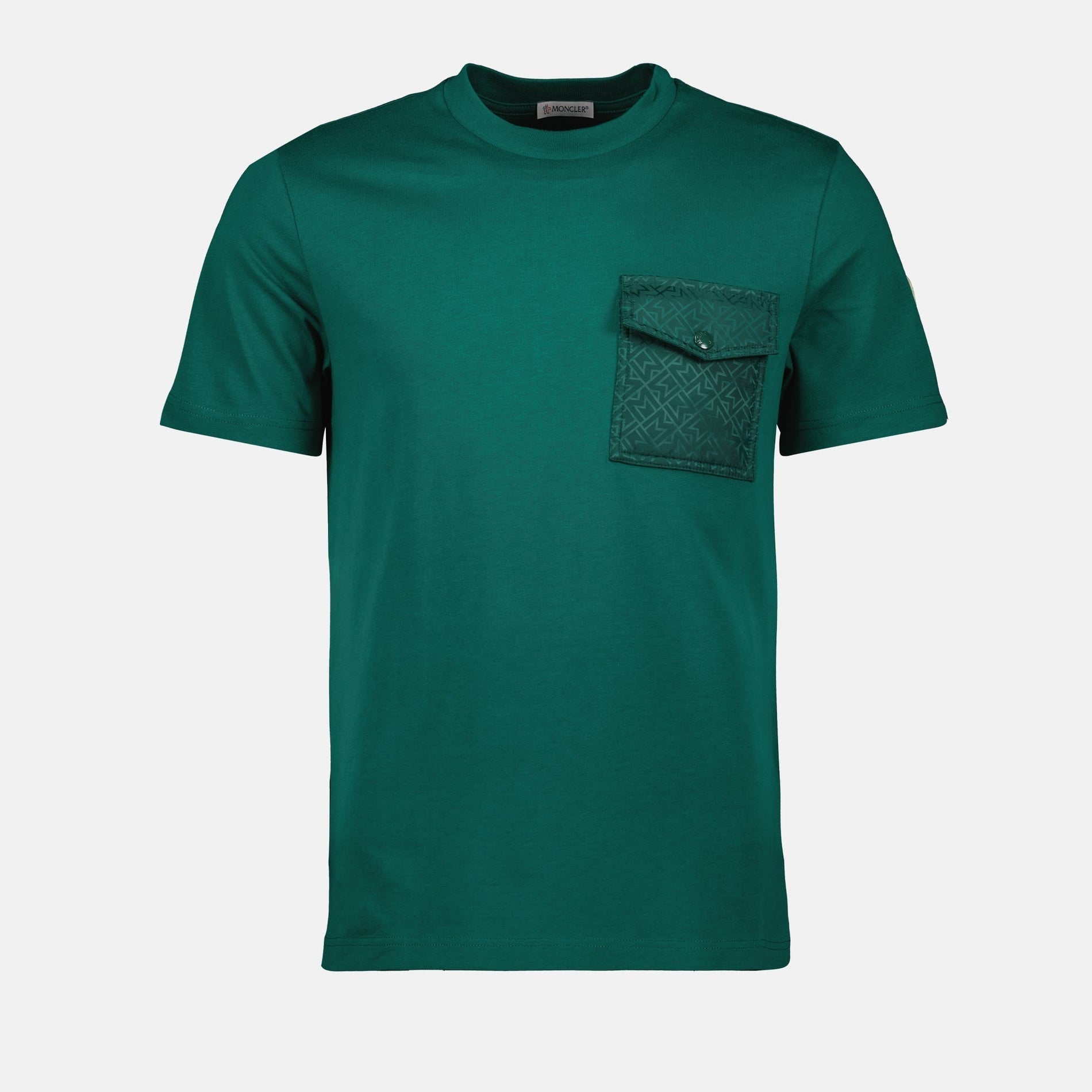 Moncler Green Monogram Pocket T-Shirt