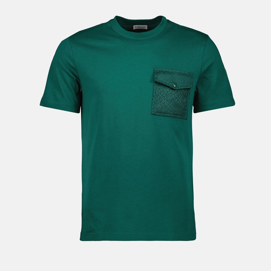 Moncler Green Monogram Pocket T-Shirt