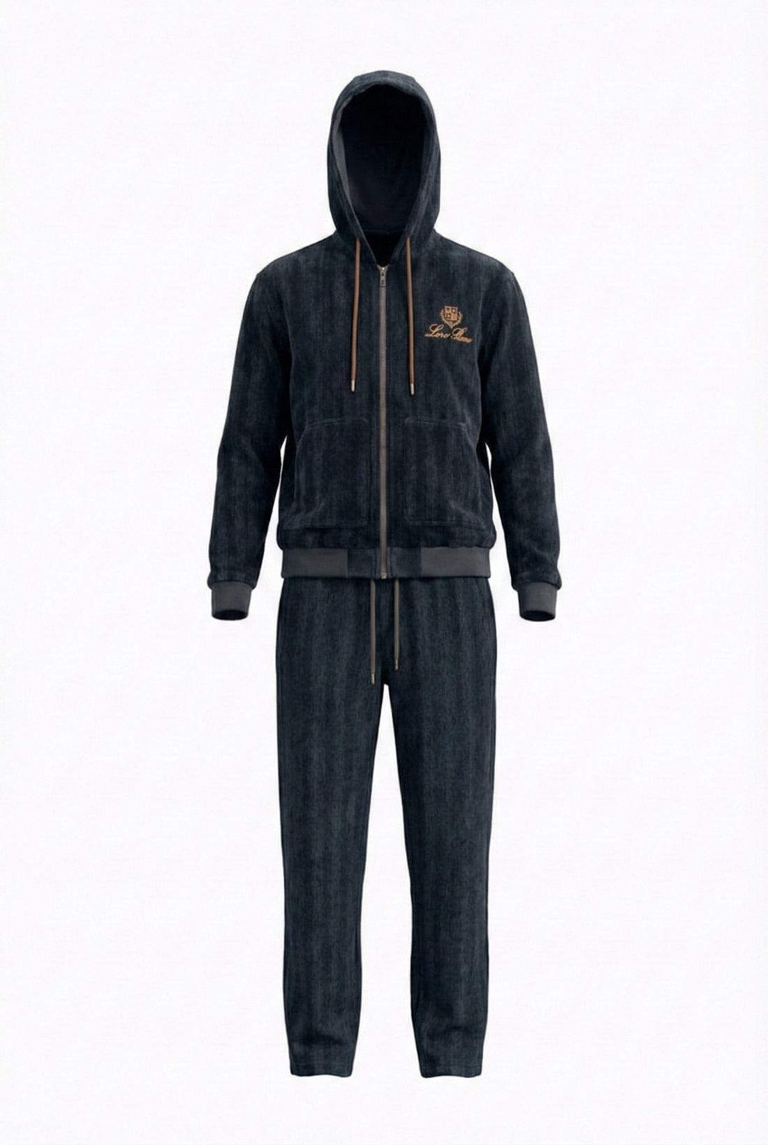 Midnight Heritage Zip Hoodie & Jogger Set