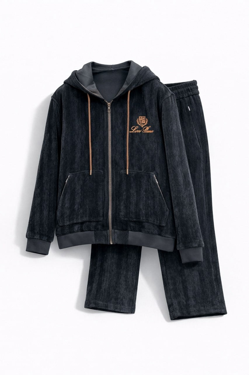 Loro Piana Midnight Heritage Zip Hoodie & Jogger Set - image 4