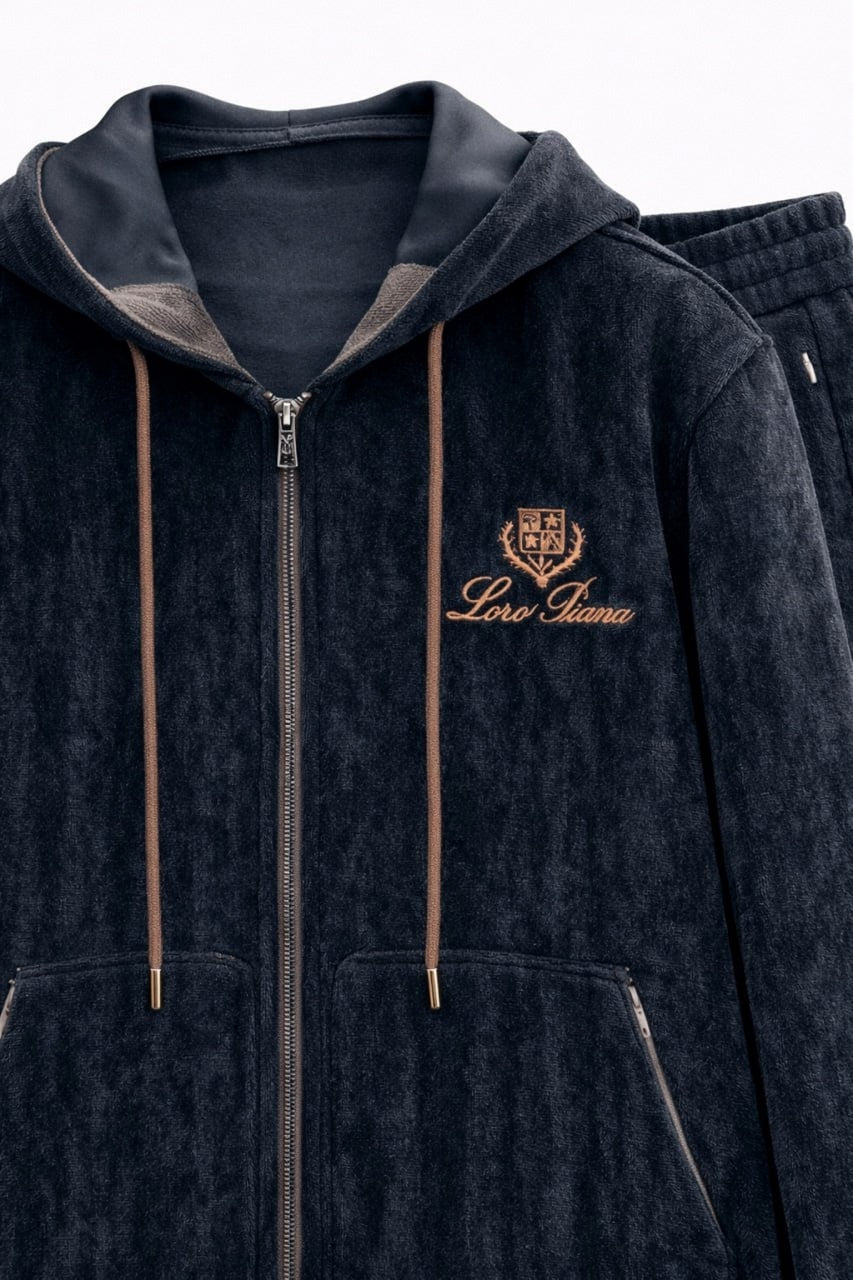 Loro Piana Midnight Heritage Zip Hoodie & Jogger Set - image 5