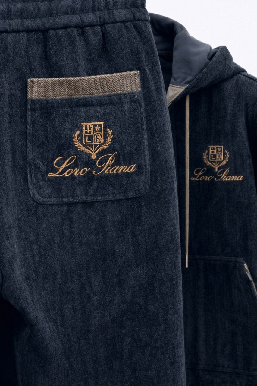 Loro Piana Midnight Heritage Zip Hoodie & Jogger Set - image 9