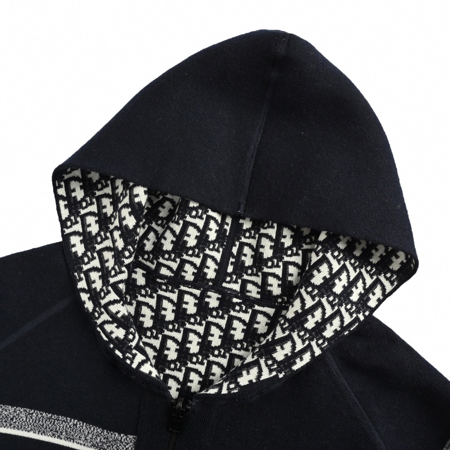 Dior Oblique Zip-Up Knit Hoodie - image 4